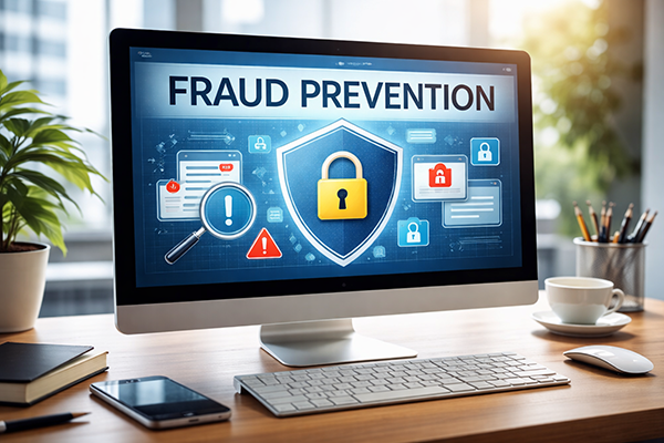 Computer with Fraud Prevention Screen