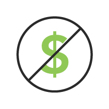 No Fees icon
