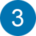 3 in circle icon