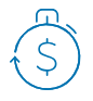 Dollar Clock Icon