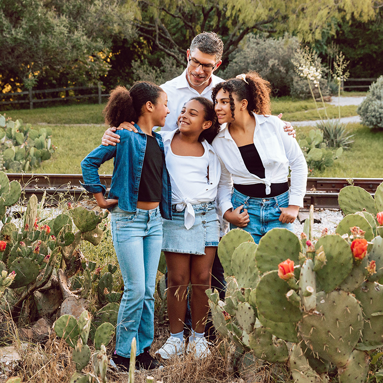 Family in the park